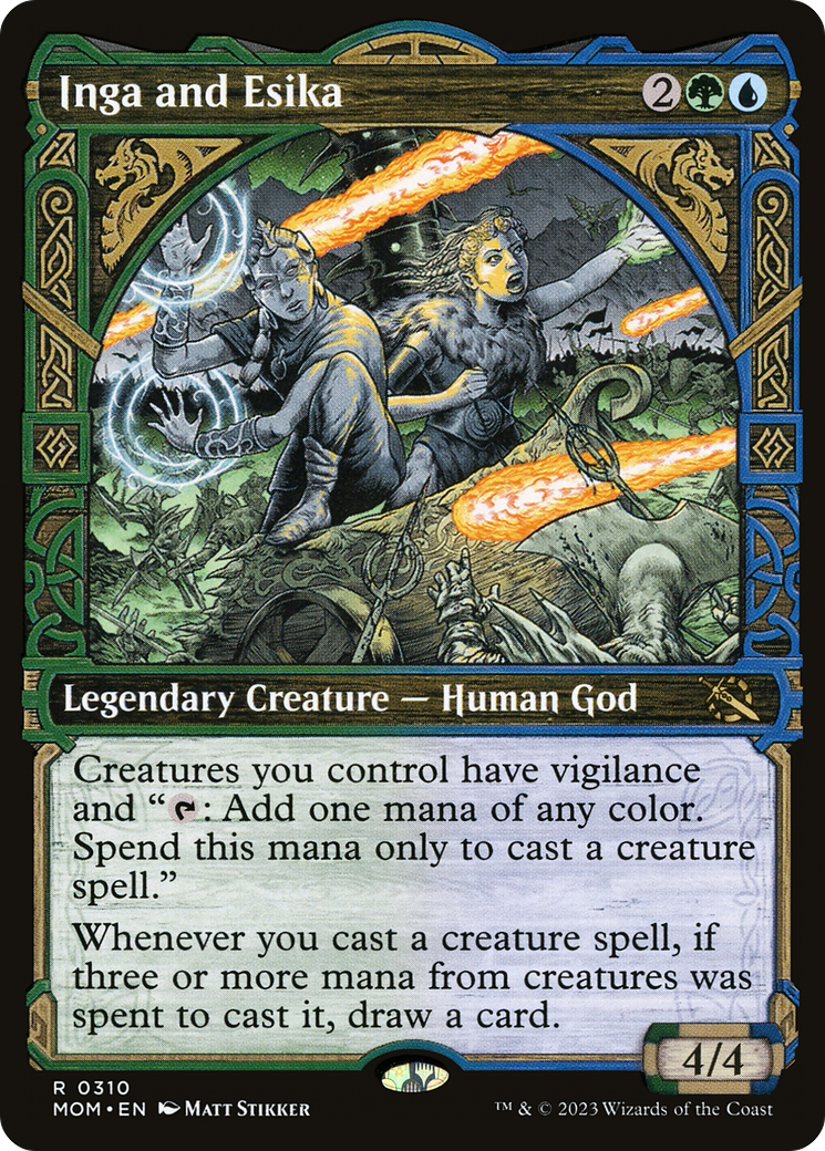 Inga and Esika (Showcase) (310) [March of the Machine] foil - Deck Out Gaming