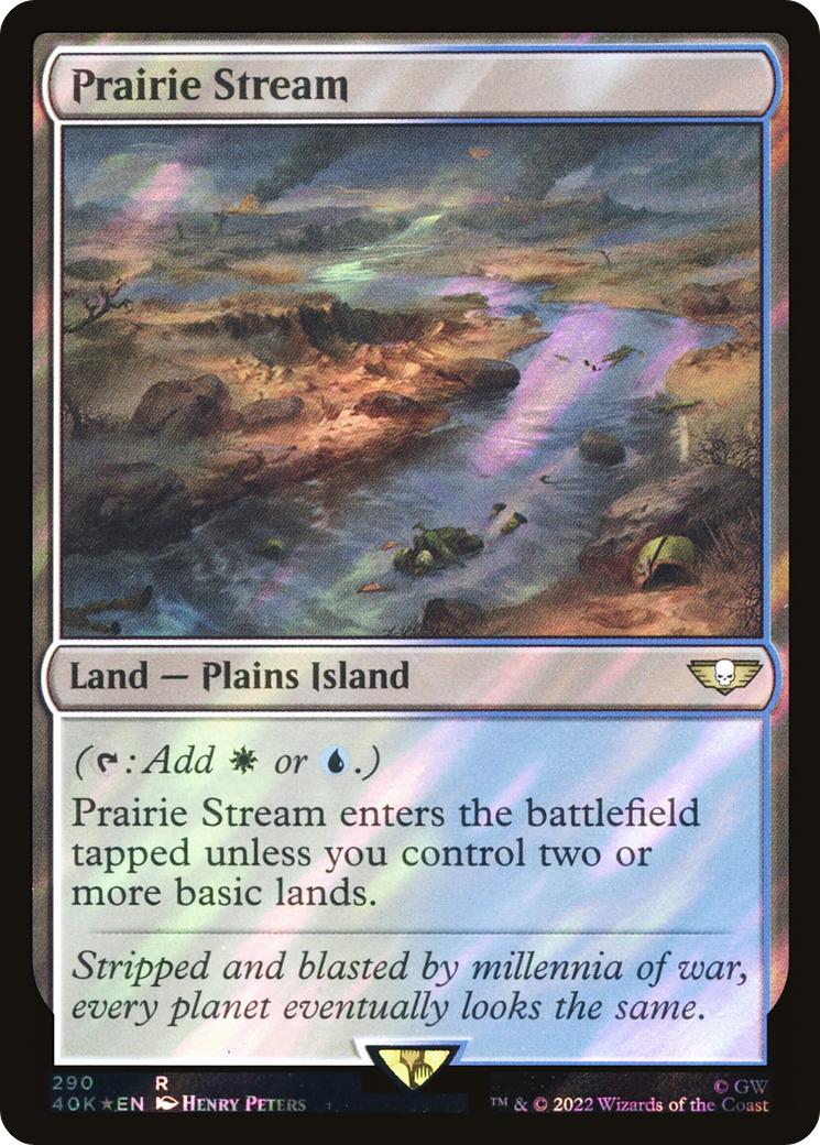 Prairie Stream (Surge Foil) (290) [Warhammer 40,000 Commander] foil - Deck Out Gaming