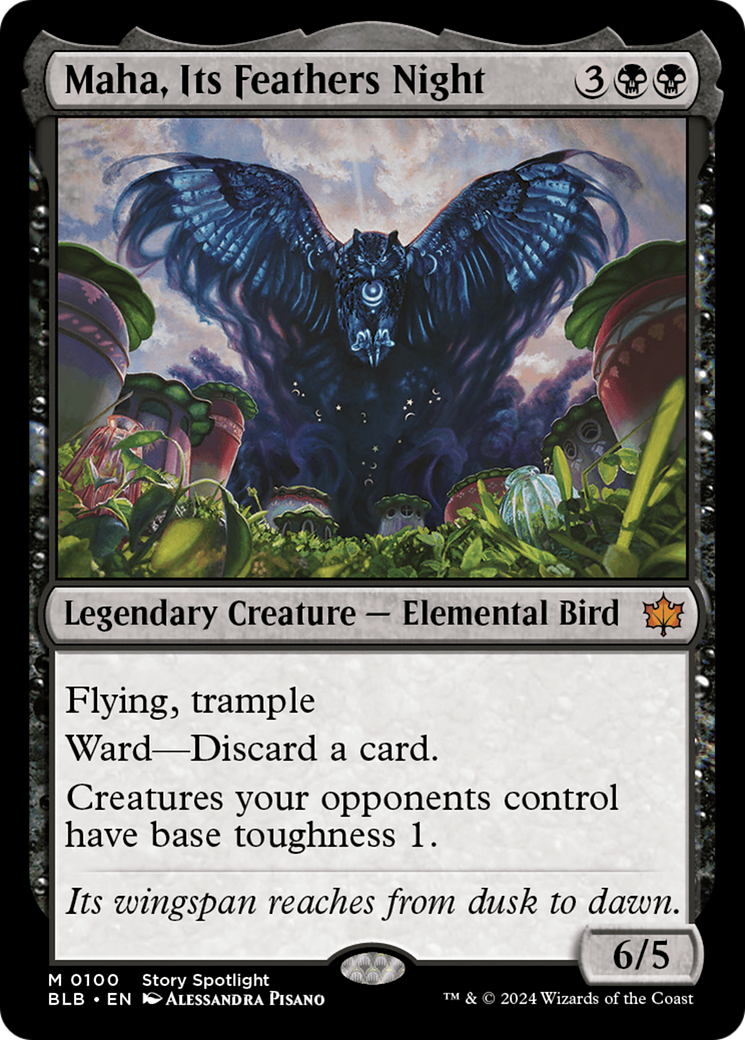 Maha, Its Feathers Night (100) [Bloomburrow] - Deck Out Gaming