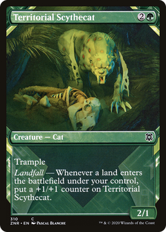 Territorial Scythecat (Showcase) (310) [Zendikar Rising] - Deck Out Gaming
