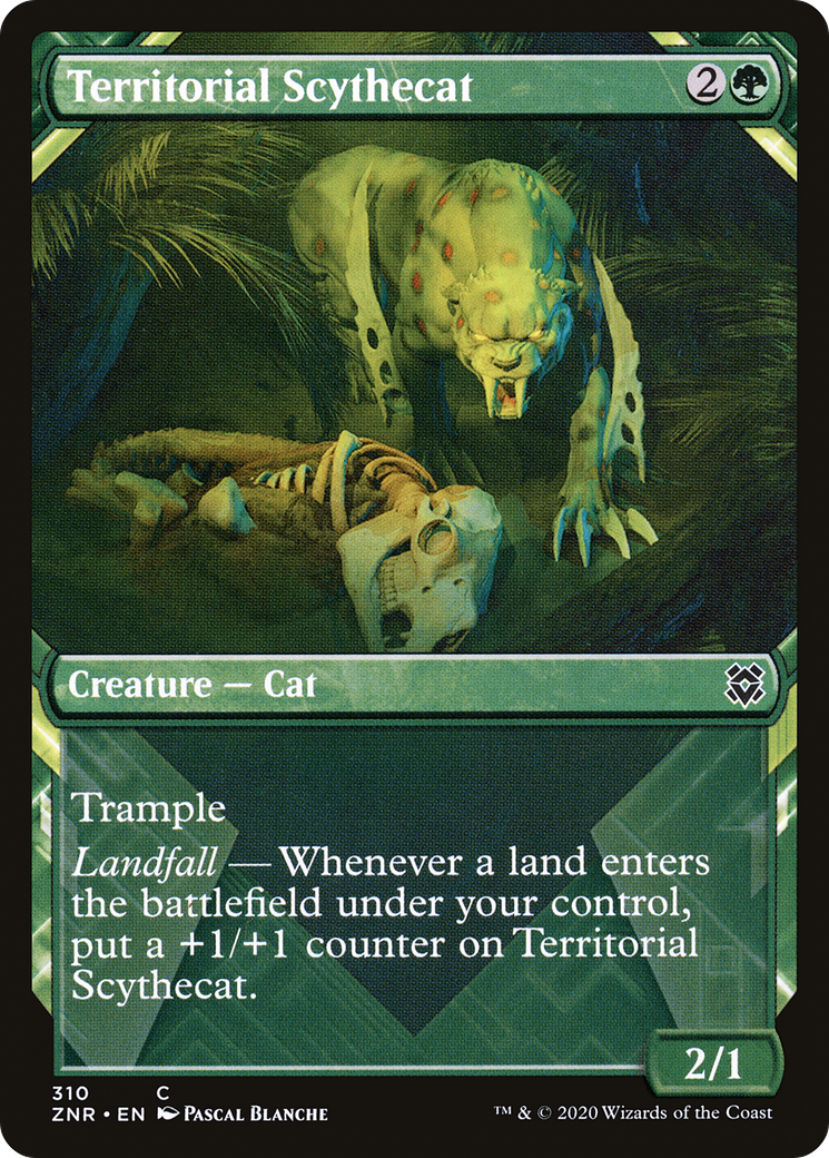 Territorial Scythecat (Showcase) (310) [Zendikar Rising] foil - Deck Out Gaming