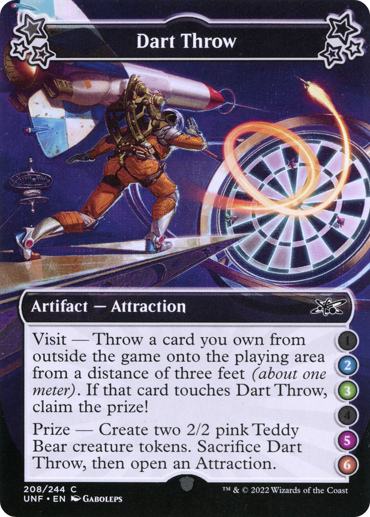 Dart Throw (2-3-5-6) (208) [Unfinity] foil - Deck Out Gaming