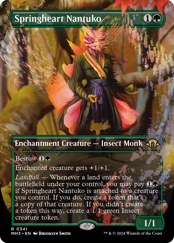 Springheart Nantuko (Borderless) (341) [Modern Horizons 3] foil - Deck Out Gaming