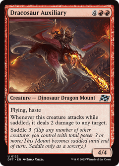 Dracosaur Auxiliary (122) [Aetherdrift] foil - Deck Out Gaming