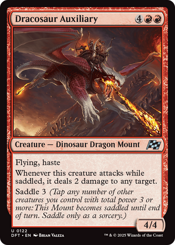 Dracosaur Auxiliary (122) [Aetherdrift] foil - Deck Out Gaming