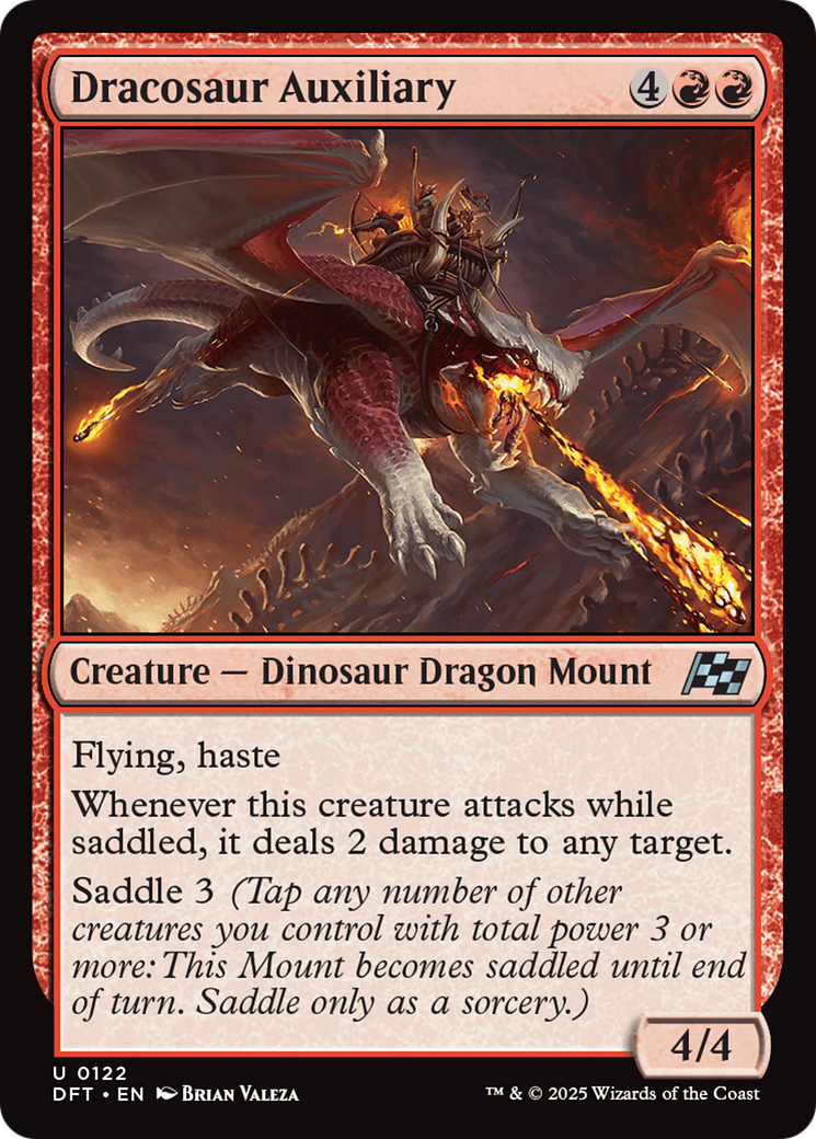 Dracosaur Auxiliary (122) [Aetherdrift] foil - Deck Out Gaming