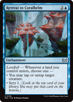 Retreat to Coralhelm (126) [Duskmourn: House of Horror Commander] - Deck Out Gaming