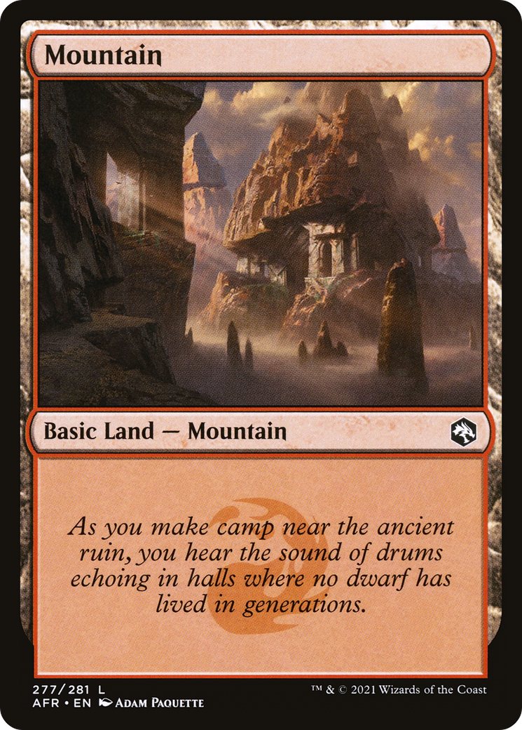 Mountain (277) (277) [Adventures in the Forgotten Realms] - Deck Out Gaming