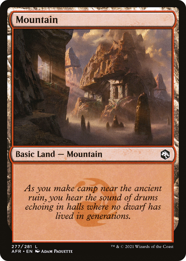 Mountain (277) (277) [Adventures in the Forgotten Realms] foil - Deck Out Gaming