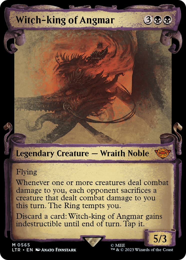 Witch-king of Angmar (Showcase Scrolls) (565) [The Lord of the Rings: Tales of Middle-earth] foil - Deck Out Gaming