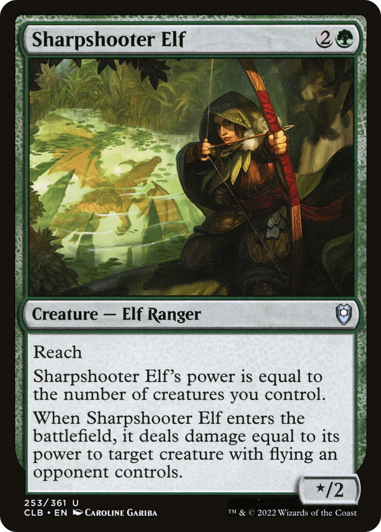 Sharpshooter Elf (253) [Commander Legends: Battle for Baldur's Gate] - Deck Out Gaming