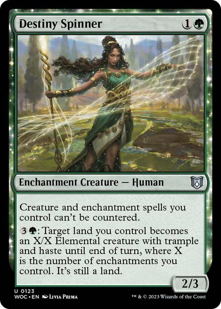 Destiny Spinner (123) [Wilds of Eldraine Commander] - Deck Out Gaming