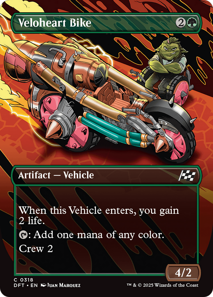 Veloheart Bike (Borderless) (318) [Aetherdrift] - Deck Out Gaming