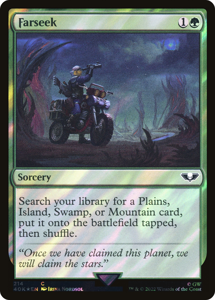 Farseek (Surge Foil) (214) [Warhammer 40,000 Commander] foil - Deck Out Gaming
