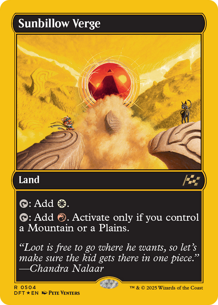 Sunbillow Verge (First-Place Foil) (504) [Aetherdrift] foil - Deck Out Gaming