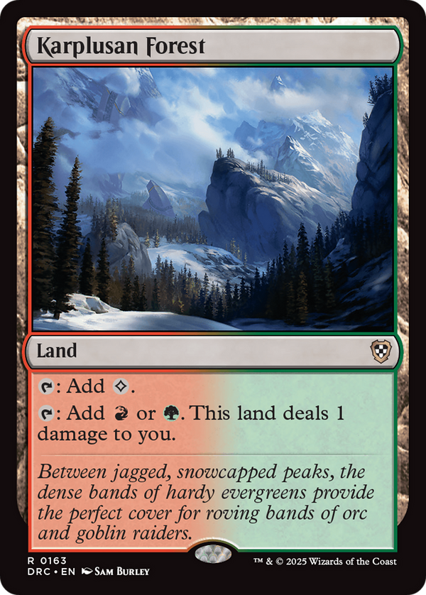Karplusan Forest (163) [Commander: Aetherdrift] - Deck Out Gaming