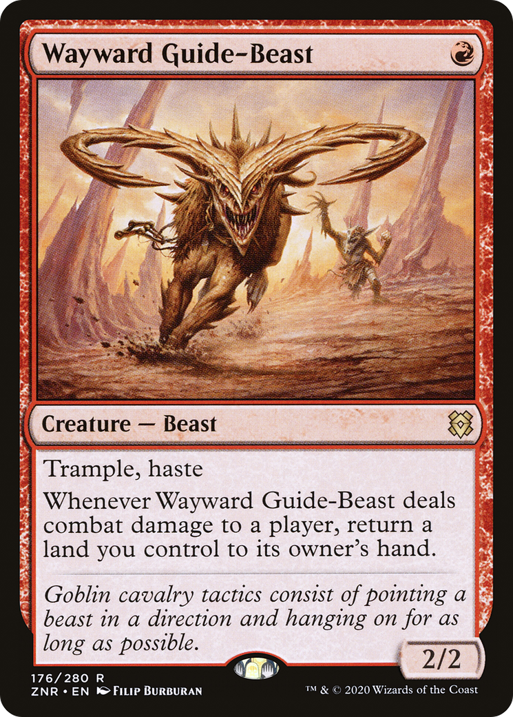 Wayward Guide-Beast (176) [Zendikar Rising] foil - Deck Out Gaming