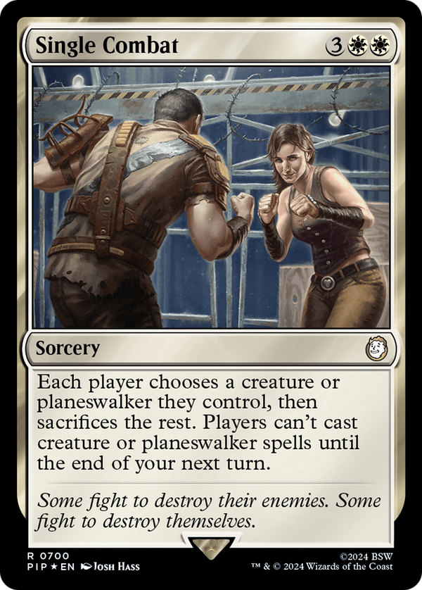 Single Combat (Surge Foil) (700) [Fallout] foil - Deck Out Gaming