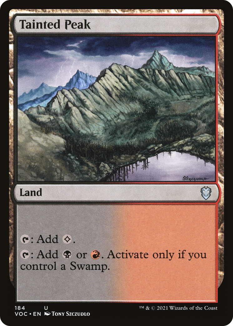 Tainted Peak (184) [Commander: Innistrad: Crimson Vow] - Deck Out Gaming