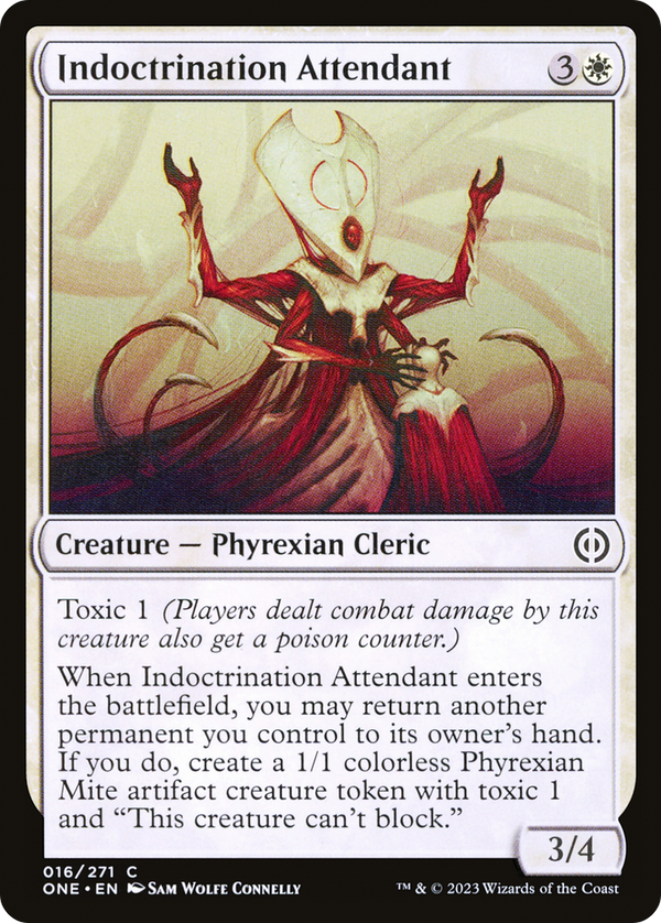 Indoctrination Attendant (16) [Phyrexia: All Will Be One] foil - Deck Out Gaming