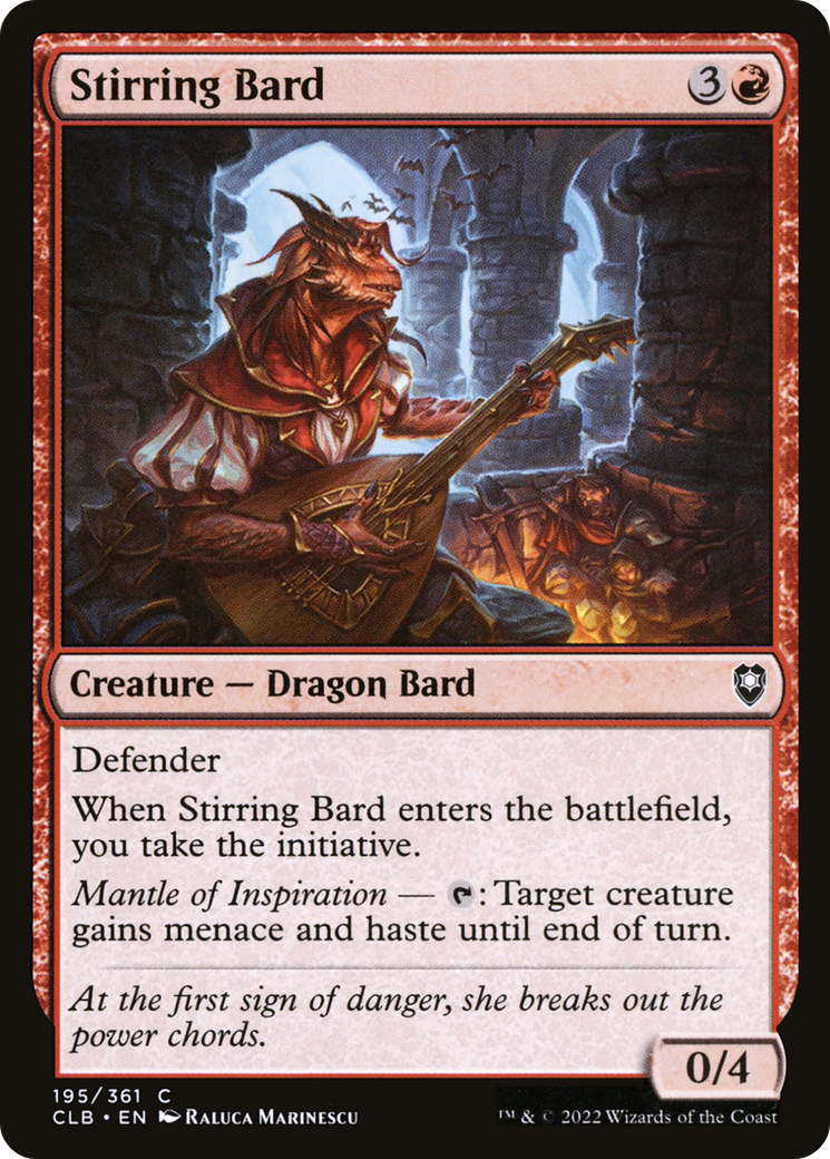 Stirring Bard (195) [Commander Legends: Battle for Baldur's Gate] - Deck Out Gaming