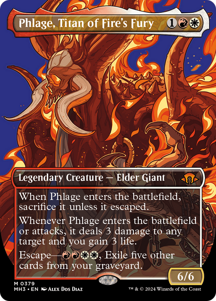 Phlage, Titan of Fire's Fury (Borderless) (379) [Modern Horizons 3] foil - Deck Out Gaming