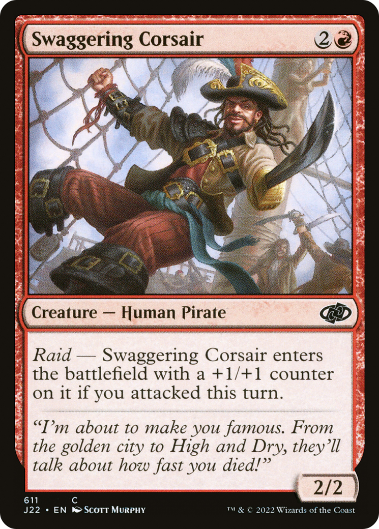 Swaggering Corsair (611) [Jumpstart 2022] - Deck Out Gaming