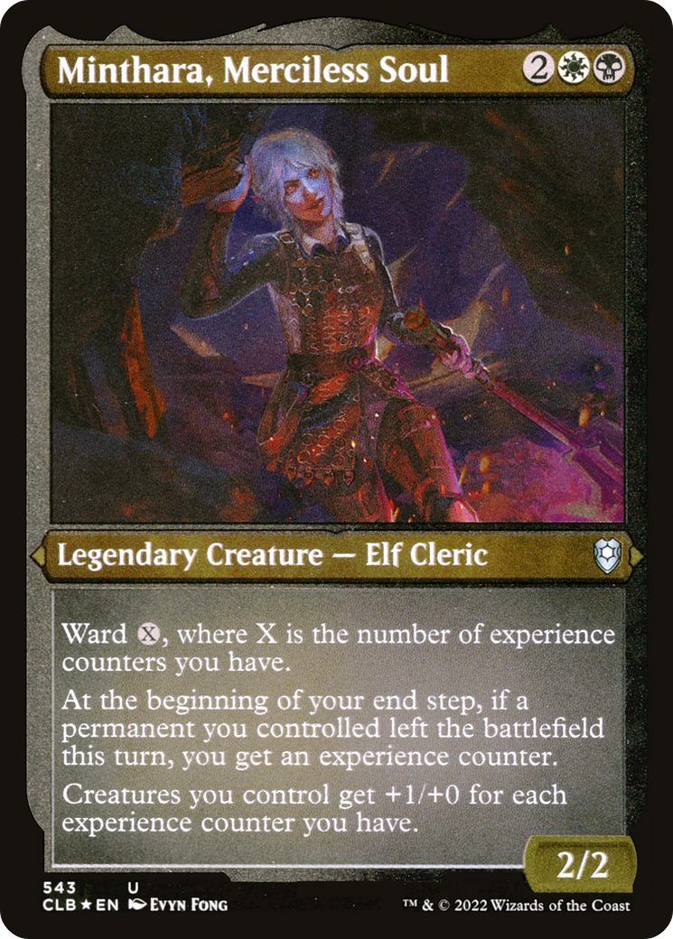 Minthara, Merciless Soul (543) [Commander Legends: Battle for Baldur's Gate] etched - Deck Out Gaming
