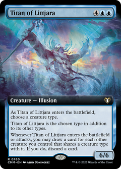 Titan of Littjara (Extended Art) (760) [Commander Masters] foil - Deck Out Gaming