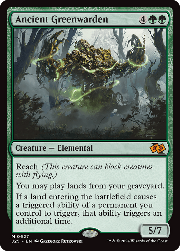 Ancient Greenwarden (627) [Foundations Jumpstart] - Deck Out Gaming