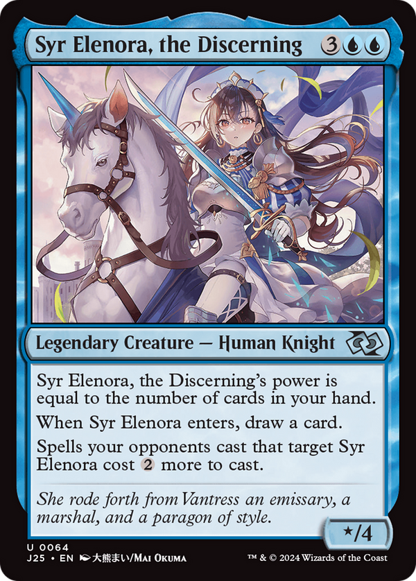 Syr Elenora, the Discerning (Anime) (64) [Foundations Jumpstart] - Deck Out Gaming