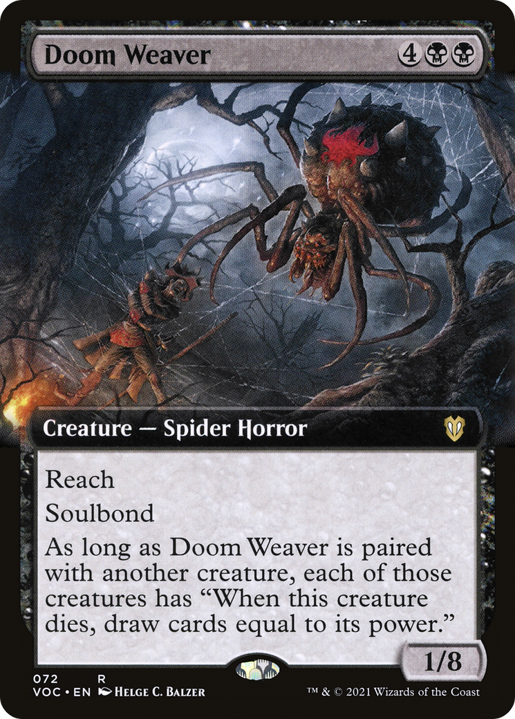 Doom Weaver (Extended Art) (72) [Commander: Innistrad: Crimson Vow] - Deck Out Gaming
