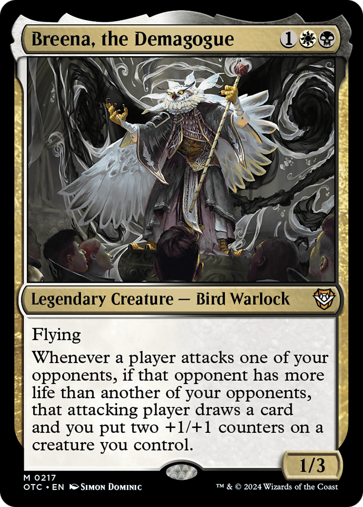 Breena, the Demagogue (217) [Outlaws of Thunder Junction Commander] - Deck Out Gaming