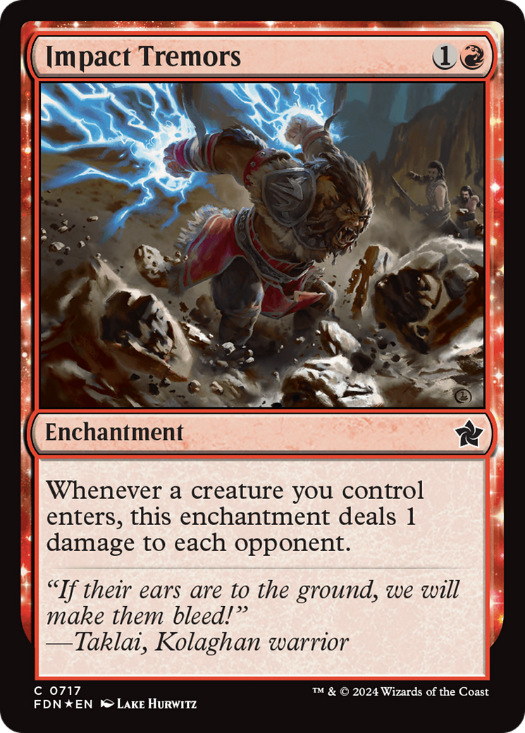 Impact Tremors (717) [Foundations] foil - Deck Out Gaming