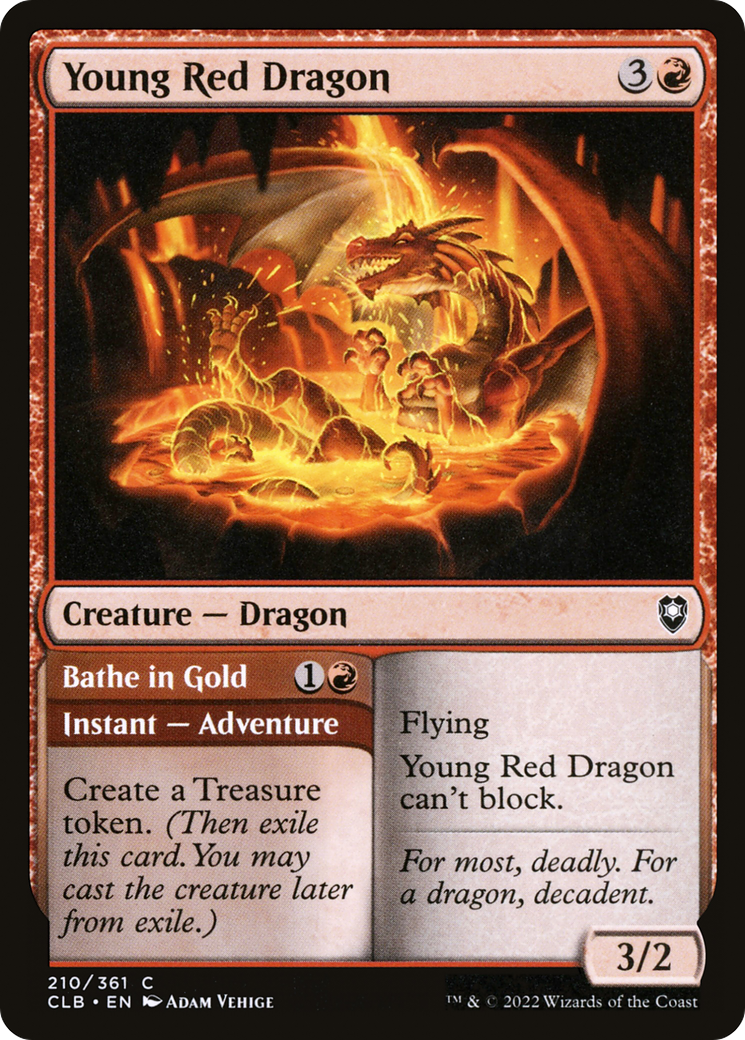 Young Red Dragon (210) [Commander Legends: Battle for Baldur's Gate] - Deck Out Gaming