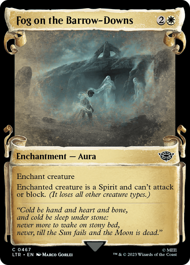 Fog on the Barrow-Downs (Showcase Scrolls) (467) [The Lord of the Rings: Tales of Middle-earth] foil - Deck Out Gaming