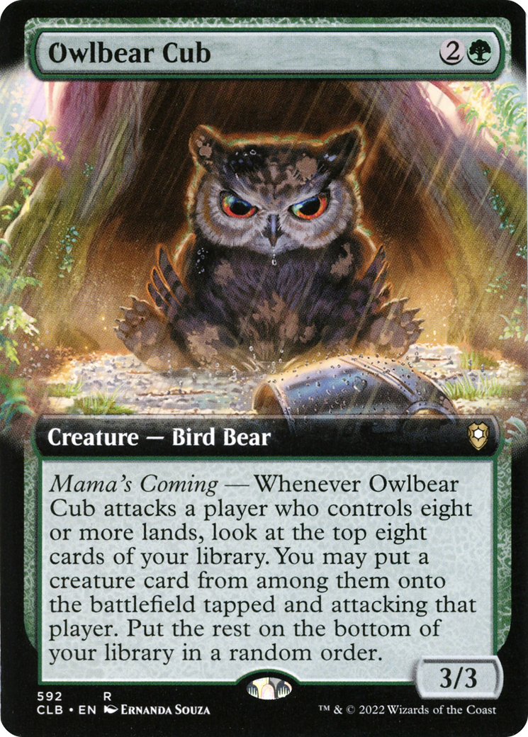 Owlbear Cub (Extended Art) (592) [Commander Legends: Battle for Baldur's Gate] - Deck Out Gaming