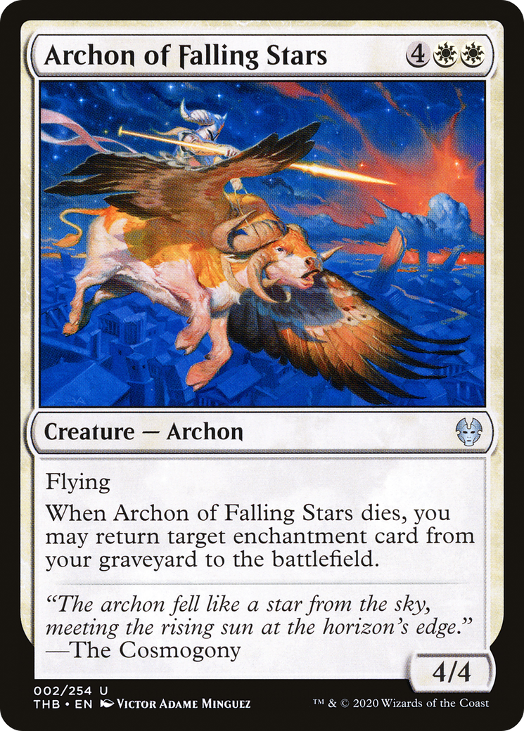 Archon of Falling Stars (2) [Theros Beyond Death] foil - Deck Out Gaming