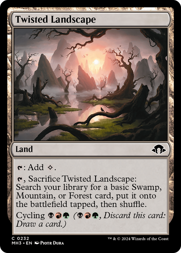 Twisted Landscape (232) [Modern Horizons 3] foil - Deck Out Gaming