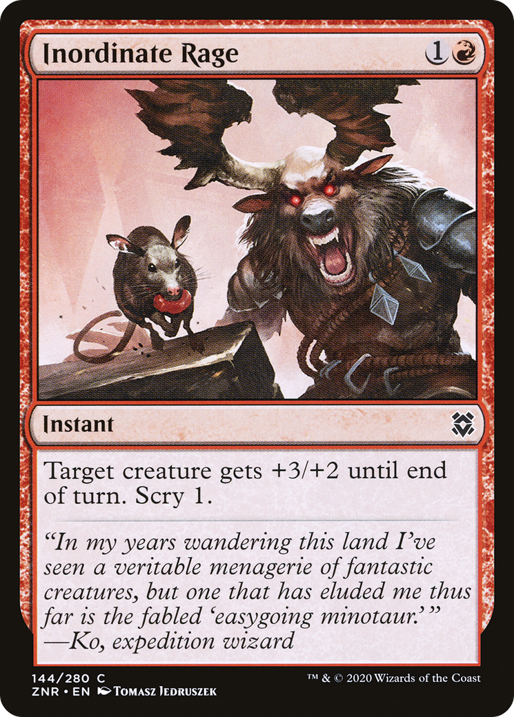 Inordinate Rage (144) [Zendikar Rising] - Deck Out Gaming