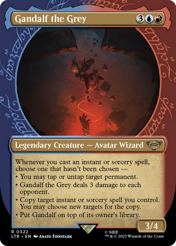 Gandalf the Grey (Showcase) (322) [The Lord of the Rings: Tales of Middle-earth] foil - Deck Out Gaming