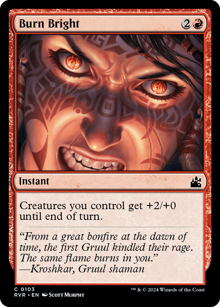 Burn Bright (103) [Ravnica Remastered] foil - Deck Out Gaming