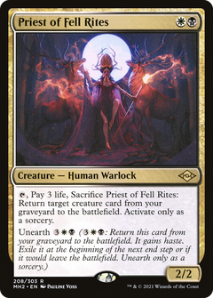 Priest of Fell Rites (208) [Modern Horizons 2] foil - Deck Out Gaming