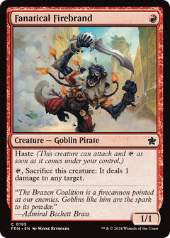 Fanatical Firebrand (195) [Foundations] foil - Deck Out Gaming