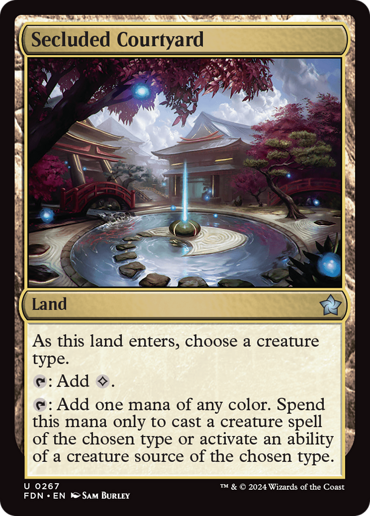 Secluded Courtyard (267) [Foundations] - Deck Out Gaming