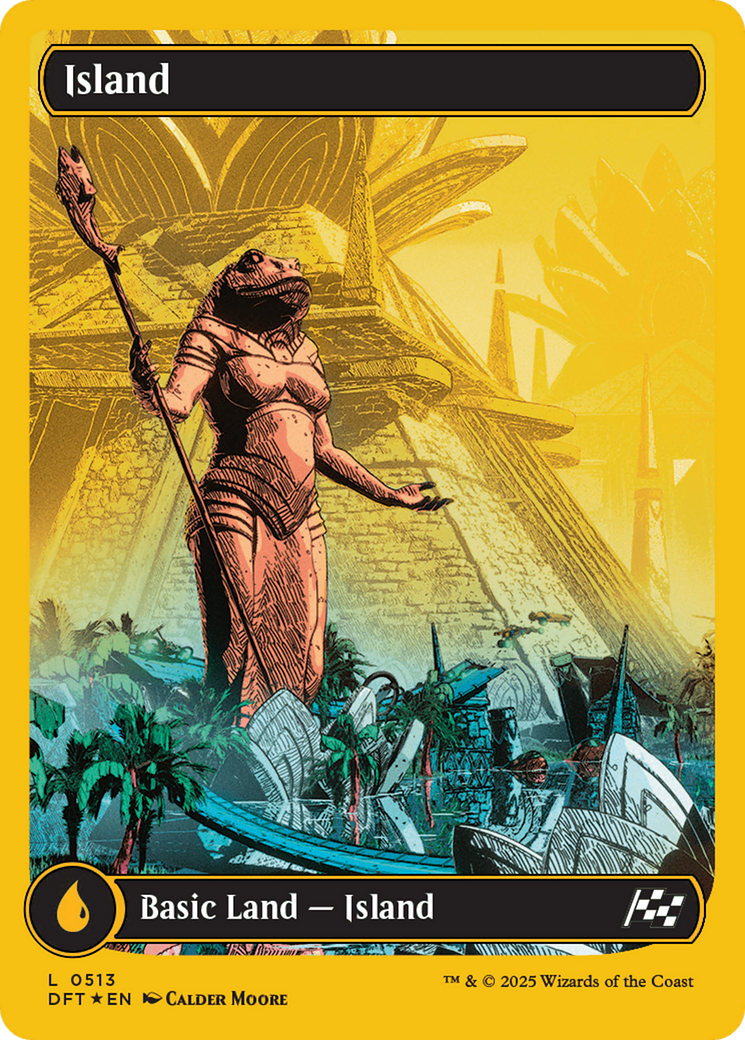 Island (0513) (First-Place Foil) (513) [Aetherdrift] foil - Deck Out Gaming