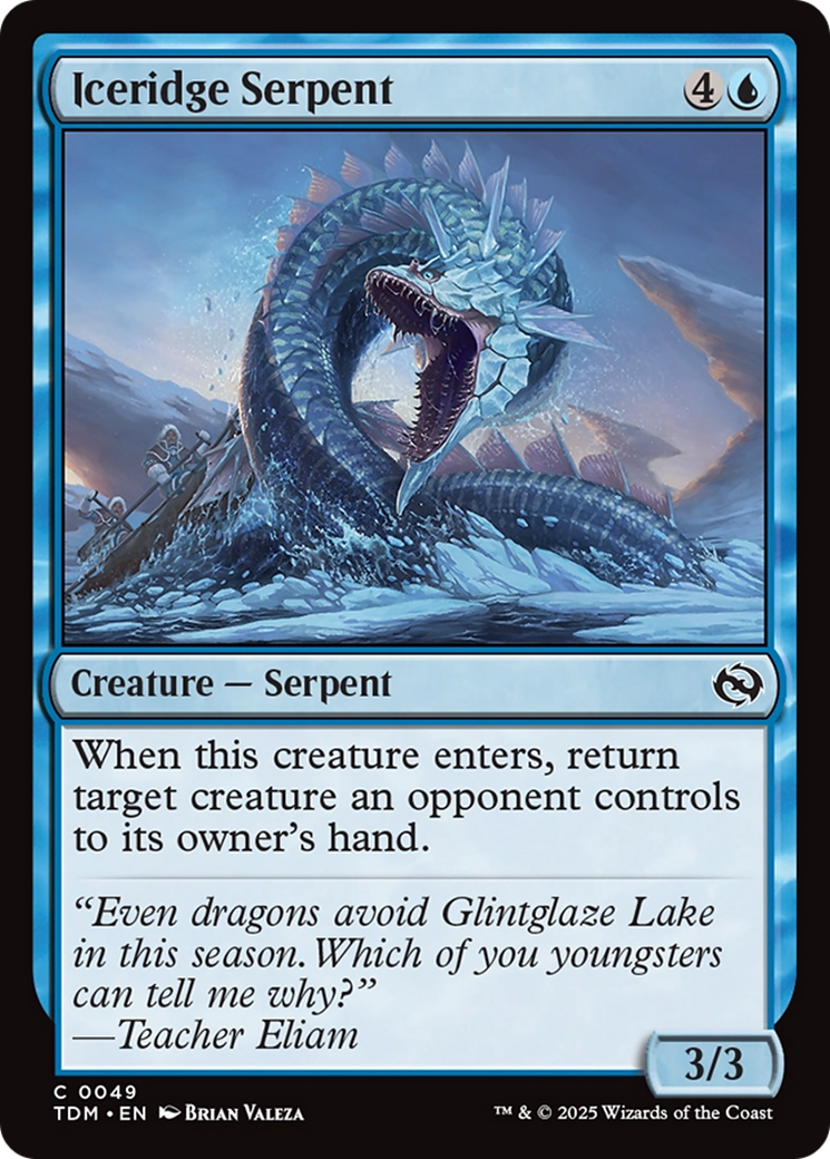Iceridge Serpent (49) [Tarkir: Dragonstorm] foil - Deck Out Gaming