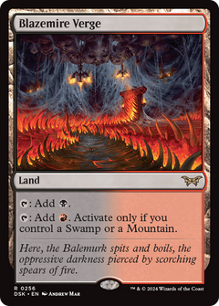 Blazemire Verge (256) [Duskmourn: House of Horror] foil - Deck Out Gaming