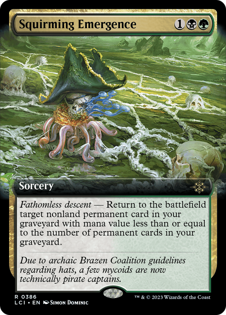 Squirming Emergence (Extended Art) (386) [The Lost Caverns of Ixalan] foil - Deck Out Gaming
