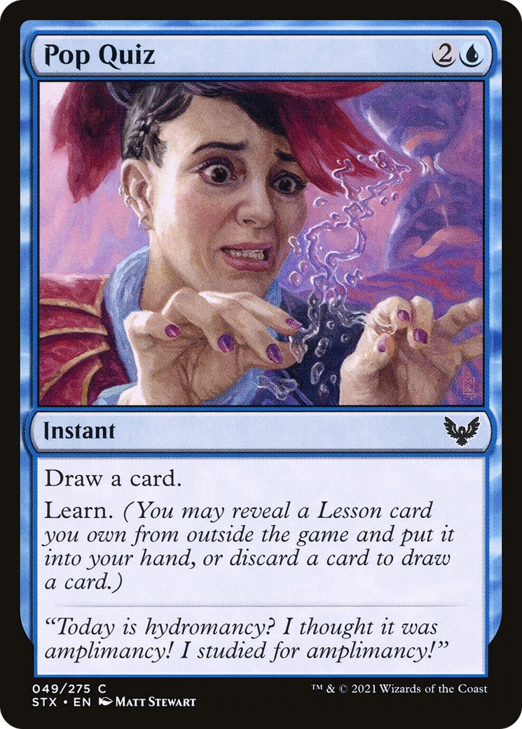 Pop Quiz (49) [Strixhaven: School of Mages] foil - Deck Out Gaming